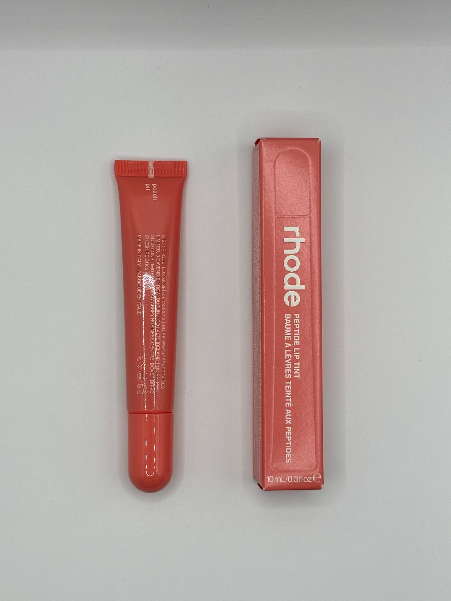 Peptide lip tint peach pit