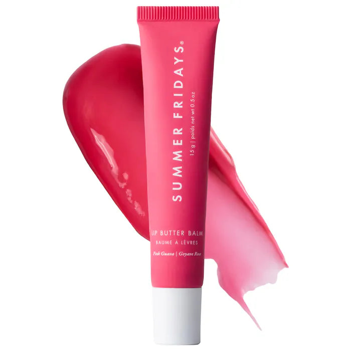 Summer Fridays
Lip Butter Balm Treatment for Hydration + Nourishing Shine Guava