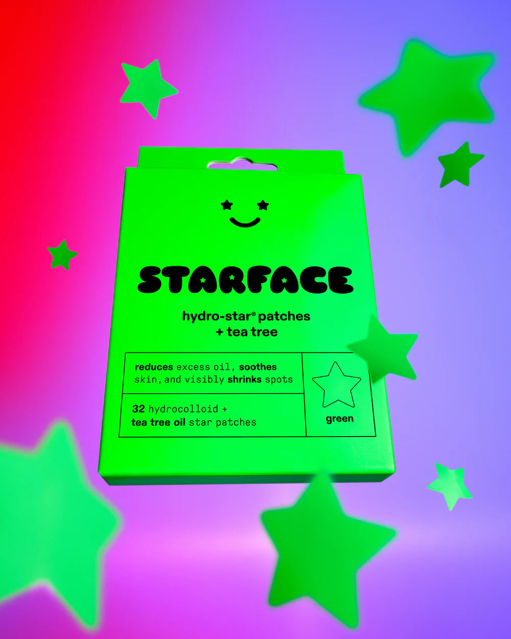 Parches starface hydro star + tea tree 32 pz