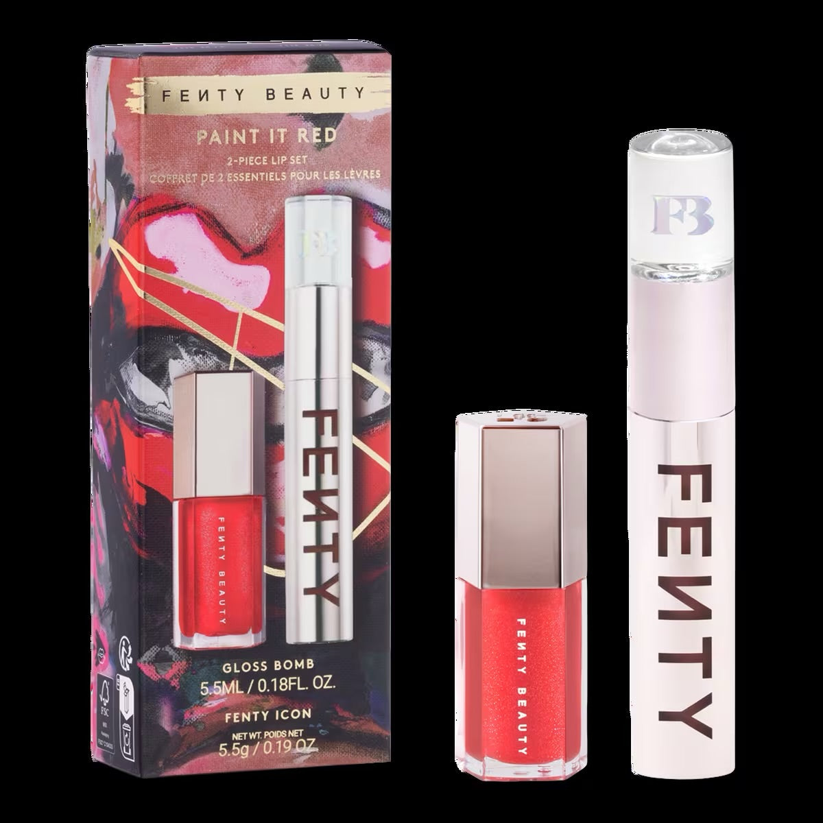 FENTY BEAUTY by Rihanna
Paint It Red 2-Piece Lip Set