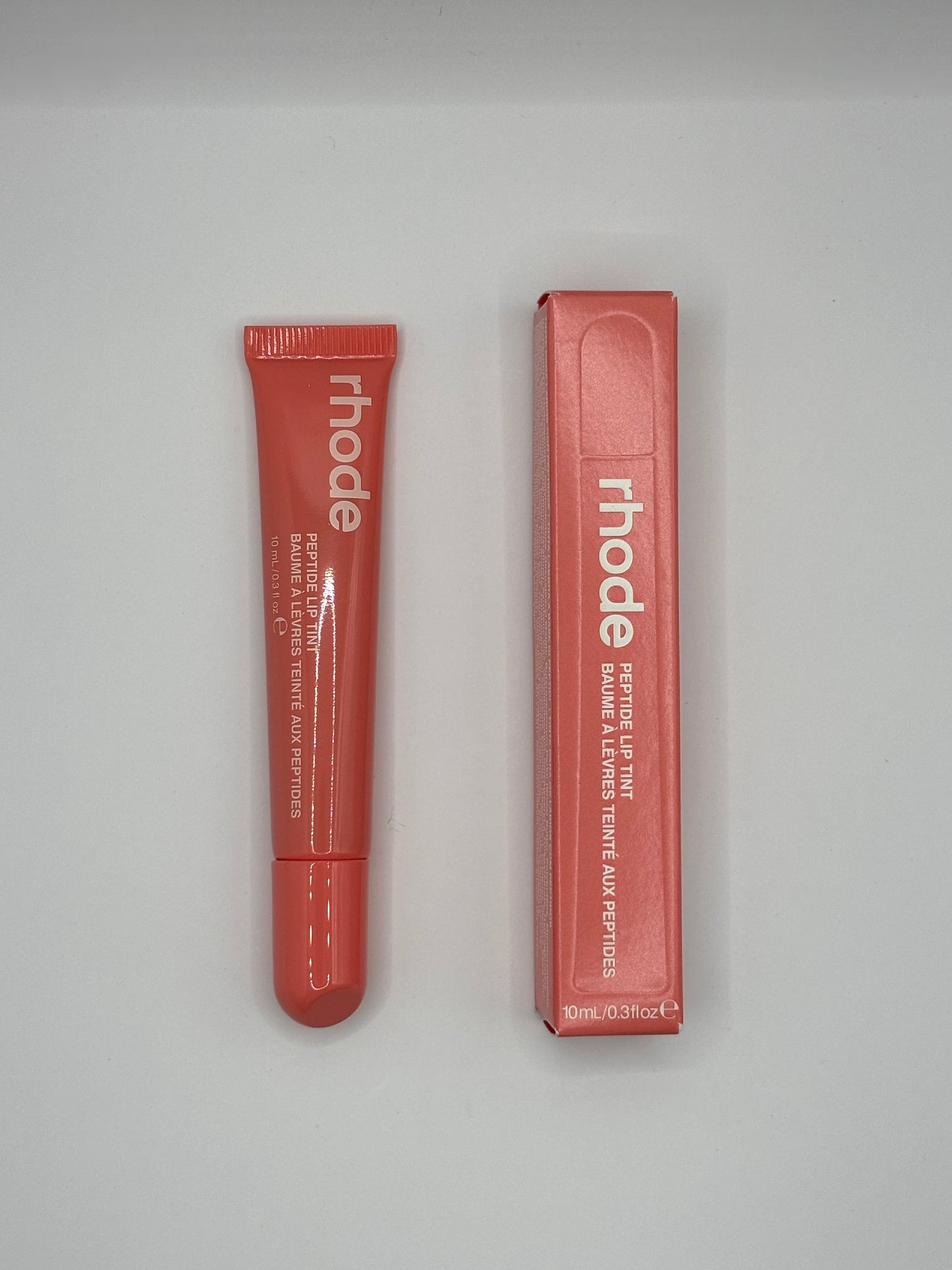 Peptide lip tint peach pit