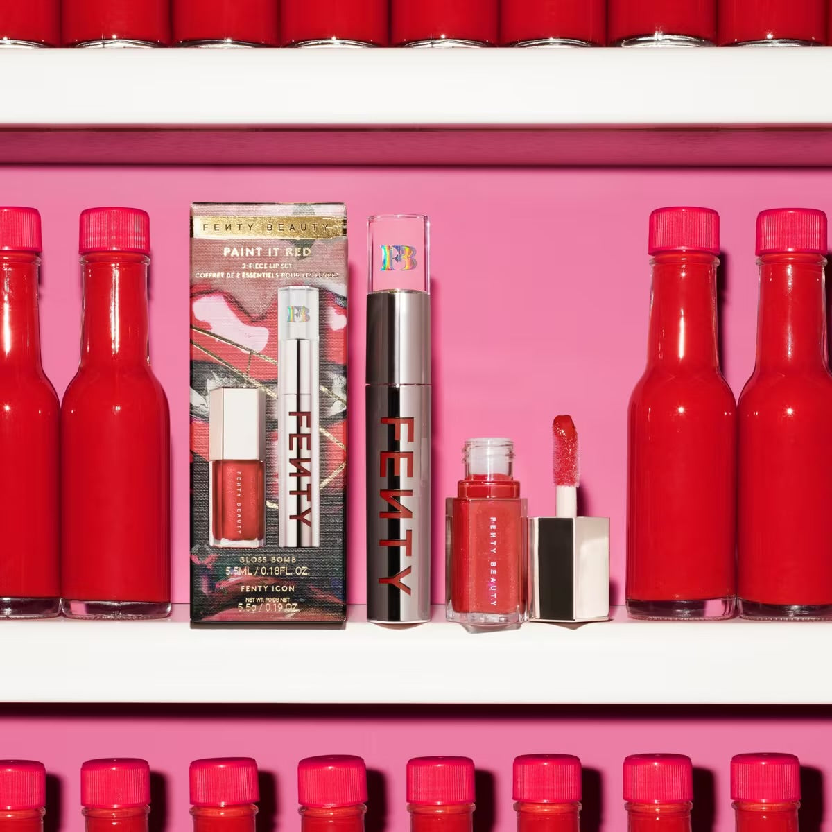 FENTY BEAUTY by Rihanna
Paint It Red 2-Piece Lip Set