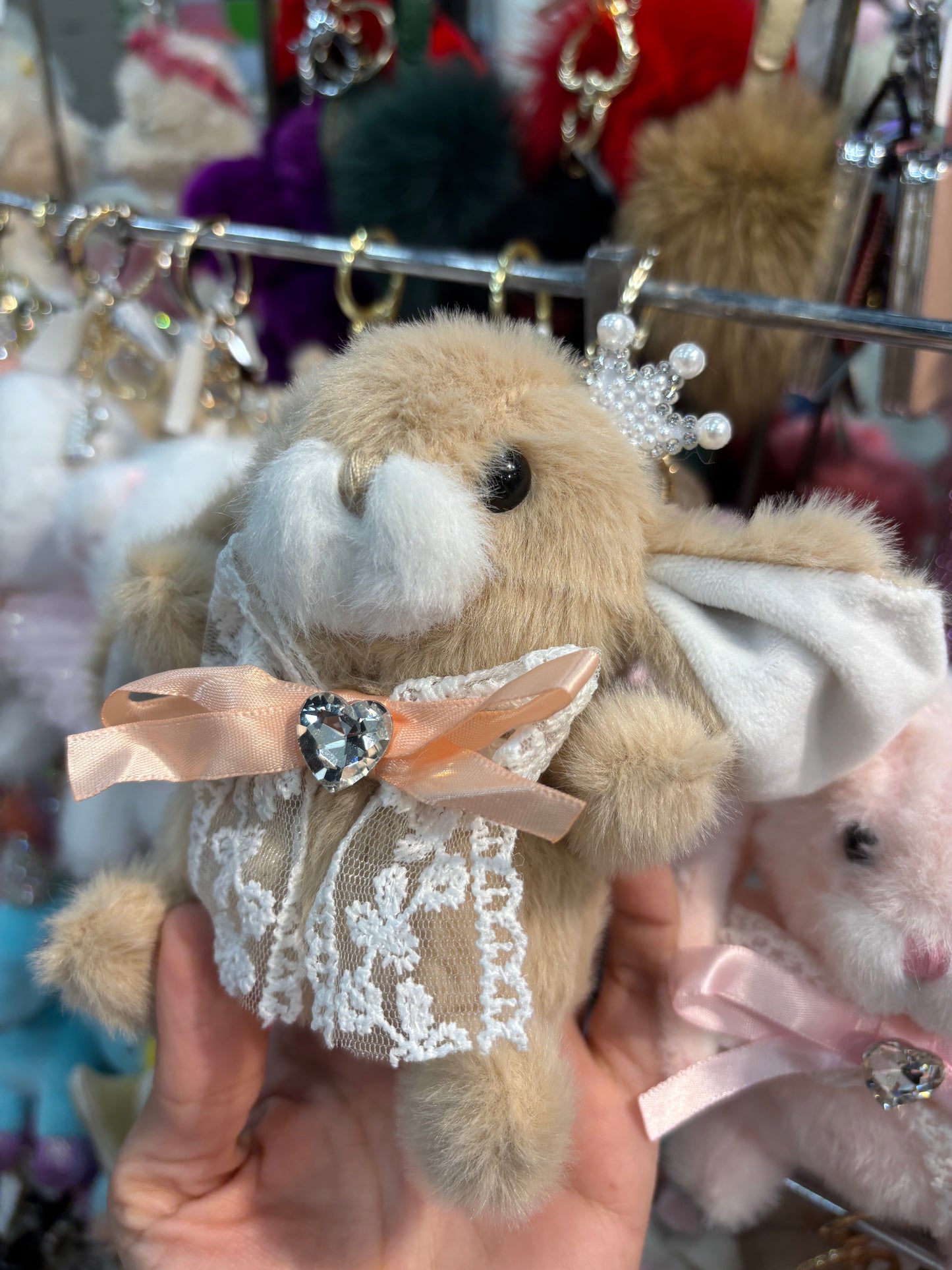 Llavero bunny beige