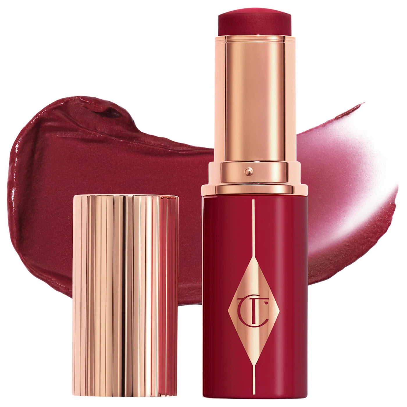 Charlotte Tilbury Unreal Lip + Cheek Glow Blush Stick with Hyaluronic Acid preventa