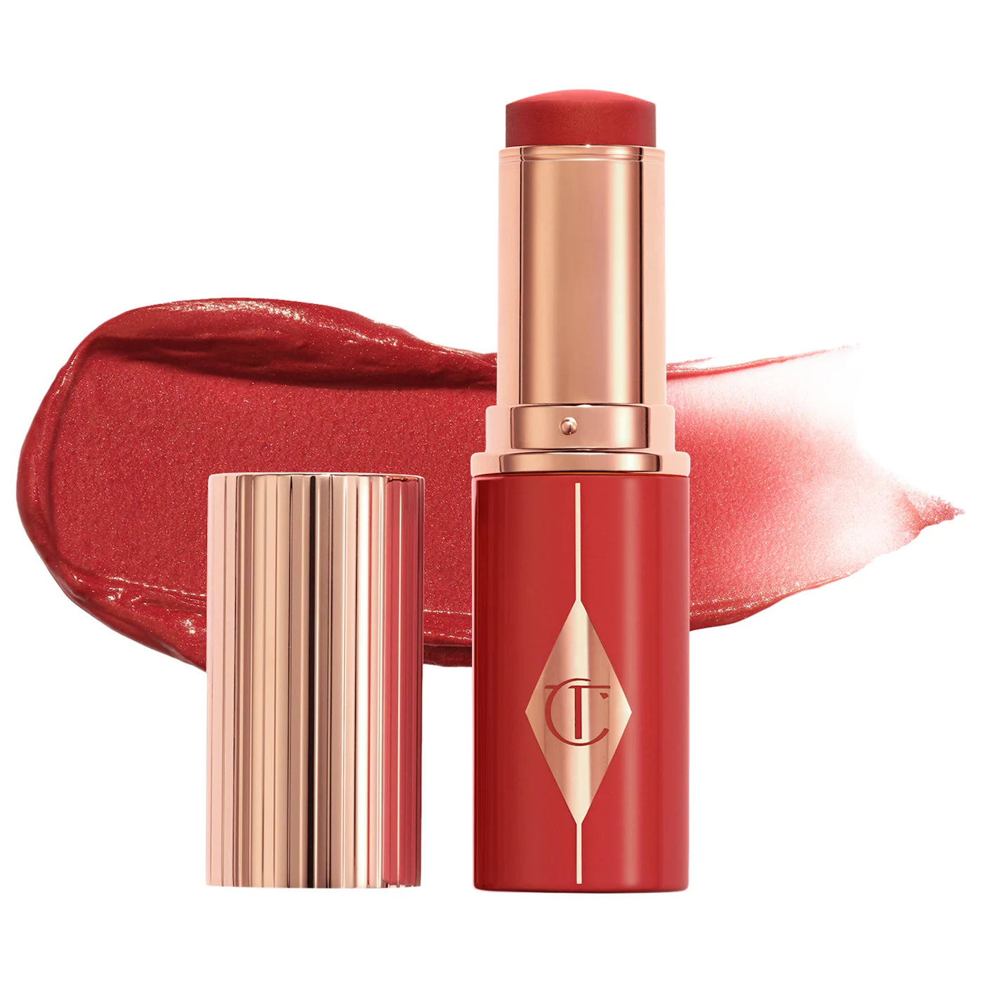 Charlotte Tilbury Unreal Lip + Cheek Glow Blush Stick with Hyaluronic Acid preventa