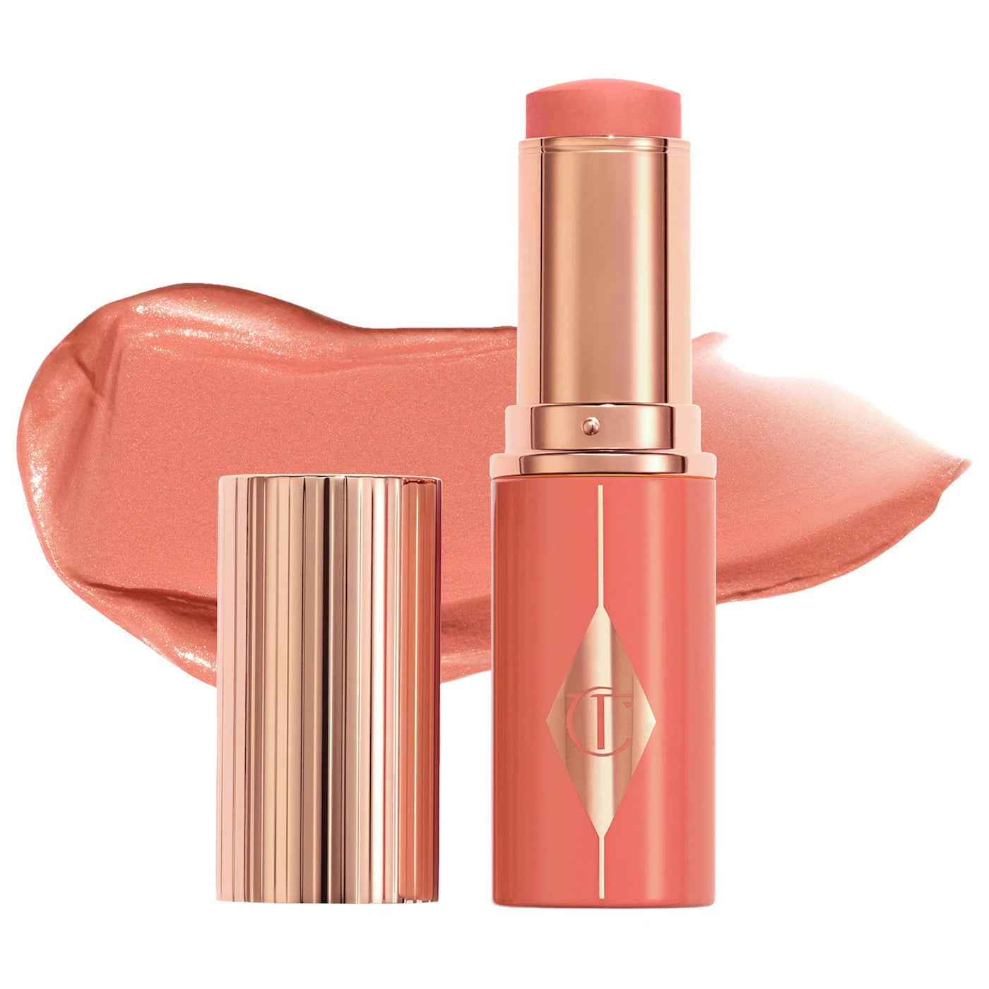 Charlotte Tilbury Unreal Lip + Cheek Glow Blush Stick with Hyaluronic Acid preventa