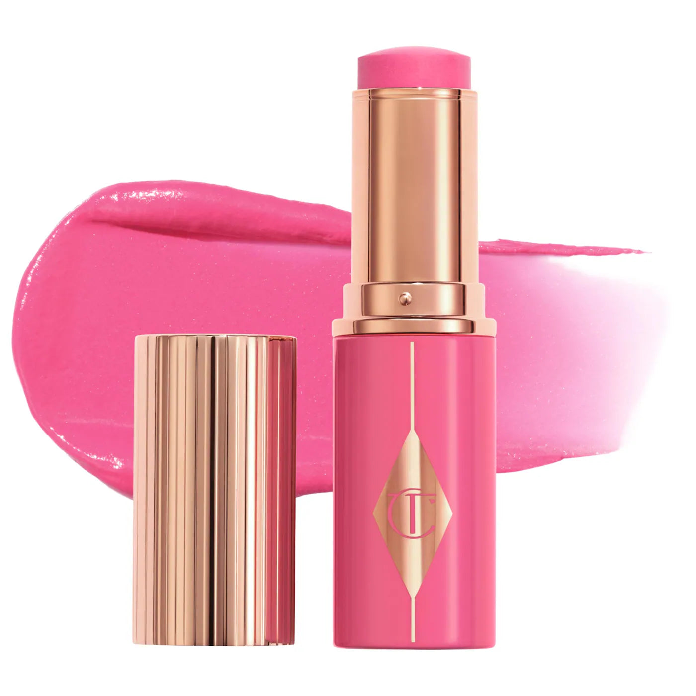 Charlotte Tilbury Unreal Lip + Cheek Glow Blush Stick with Hyaluronic Acid preventa