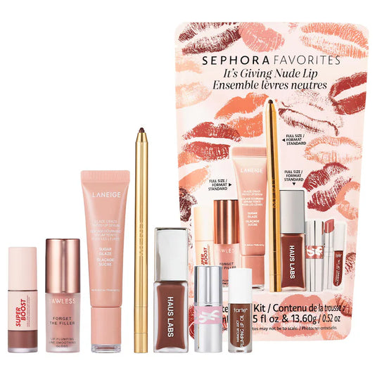 Sephora Favorites 
It's Giving Nude Lip Makeup Value Set preventa