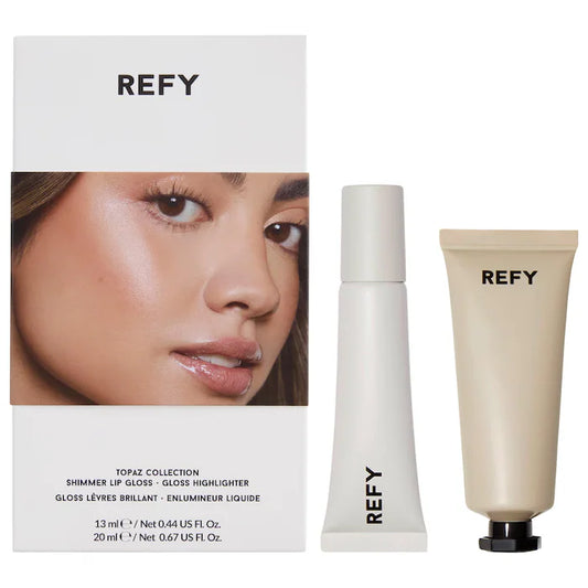 REFY 
Topaz Collection: Shimmer Lip Gloss & Liquid Highlighter Set Preventa