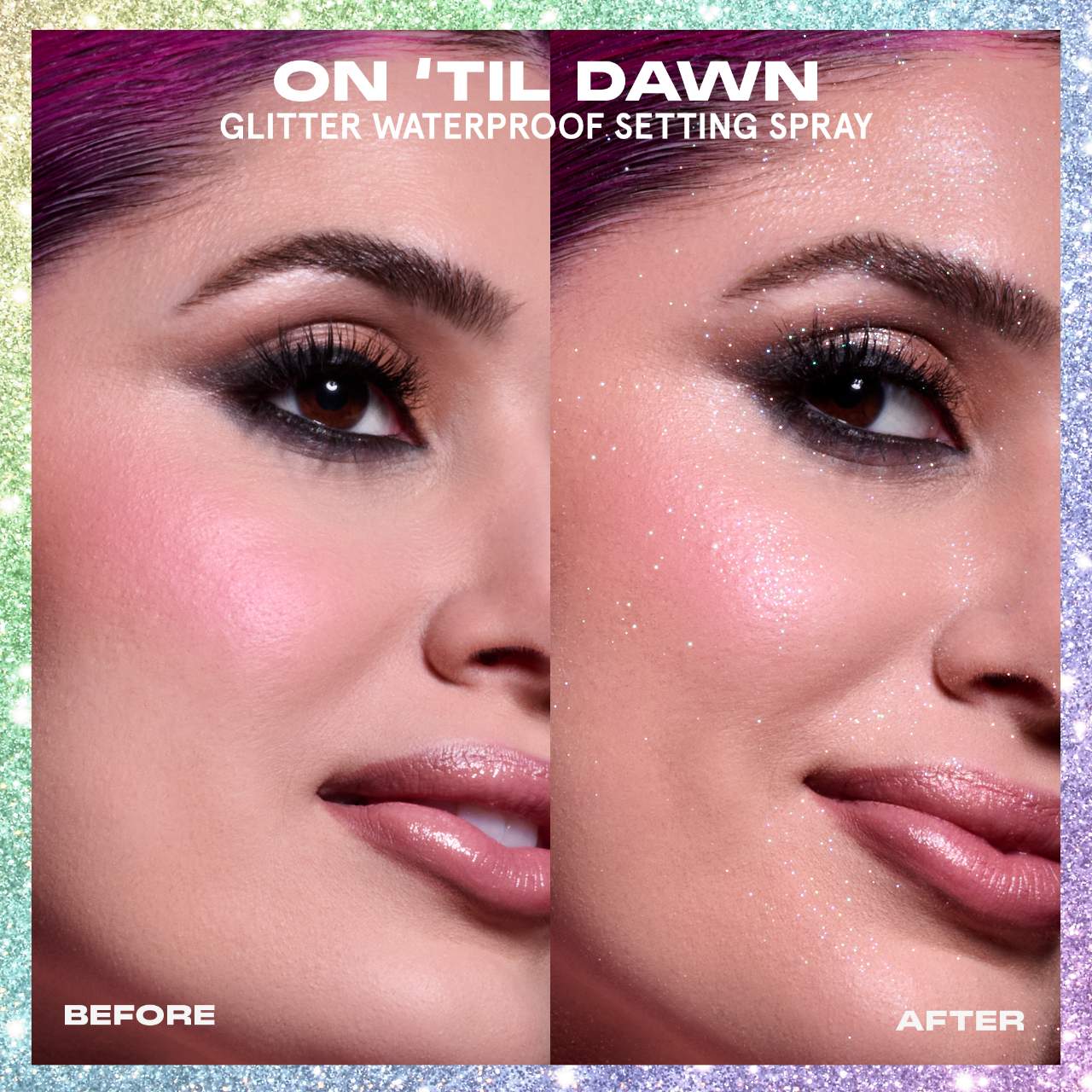ONE/SIZE by Patrick Starrr 
On 'Til Dawn Glitter Waterproof Setting Spray Preventa