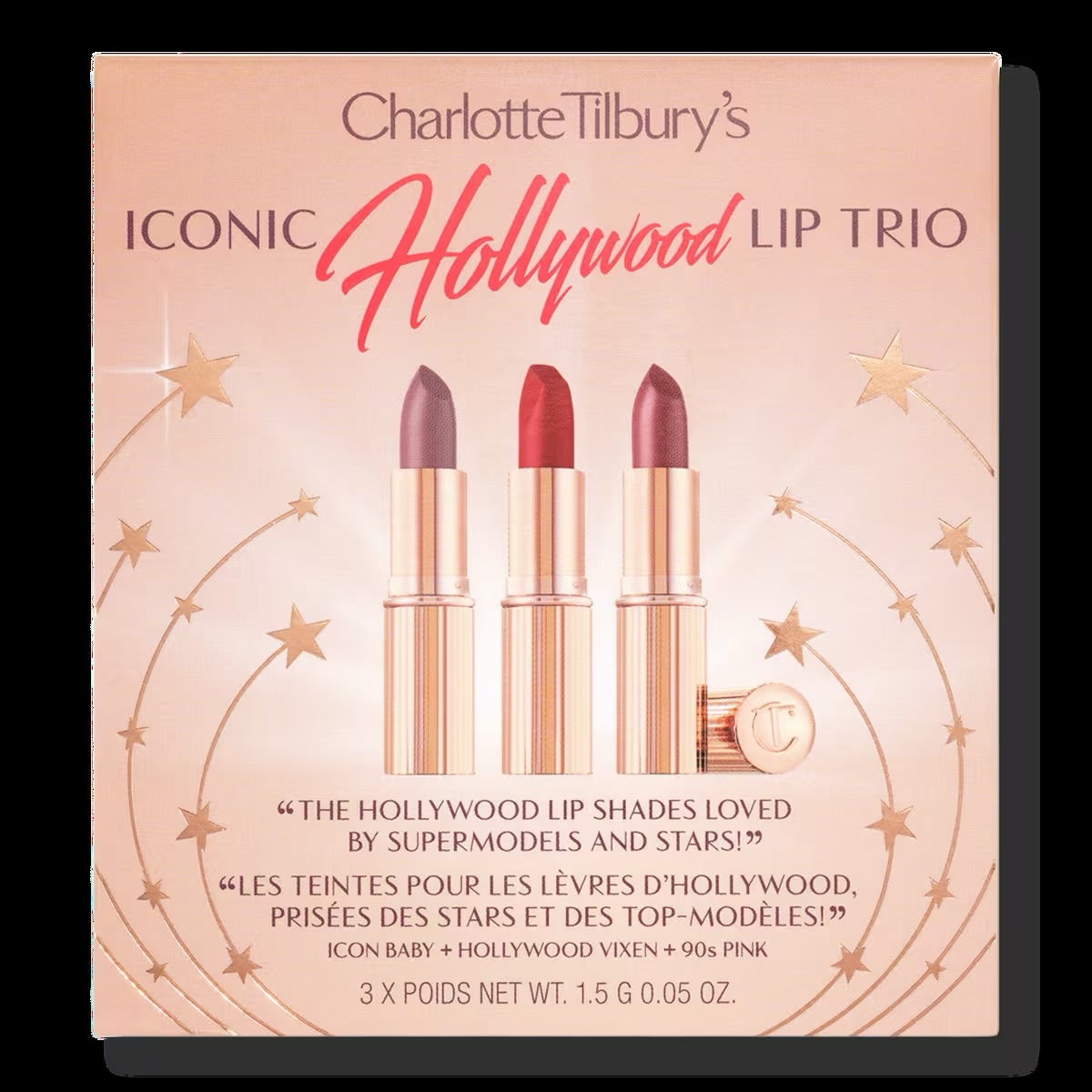 Charlotte Tilbury
Charlotte’s Iconic Hollywood Lip Trio