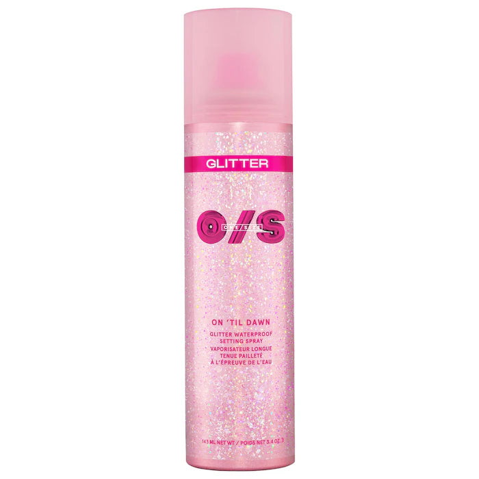 ONE/SIZE by Patrick Starrr 
On 'Til Dawn Glitter Waterproof Setting Spray Preventa