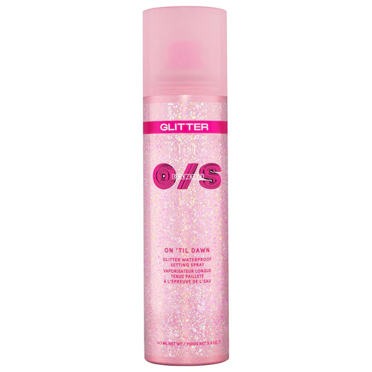 ONE/SIZE by Patrick Starrr 
On 'Til Dawn Glitter Waterproof Setting Spray Preventa