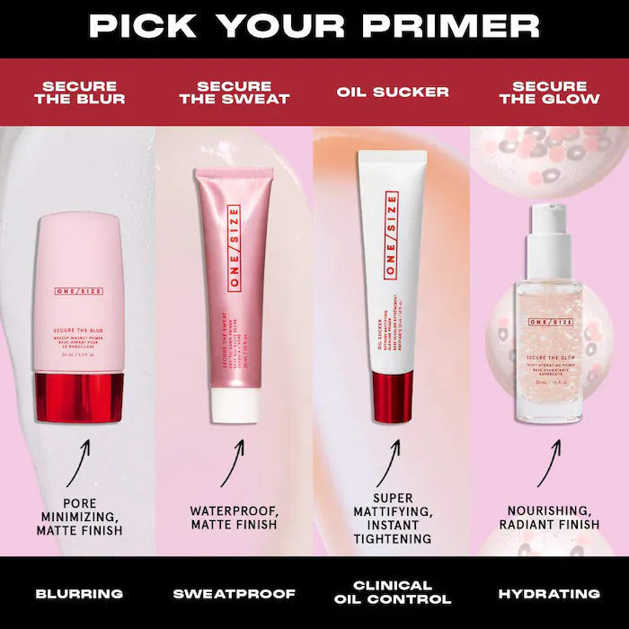 ONE/SIZE by Patrick Starrr 
Mini Secure The Sweat Waterproof Mattifying Primer
