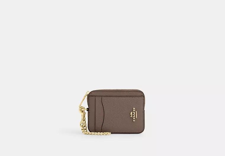 Coach Zip card case coach cafe