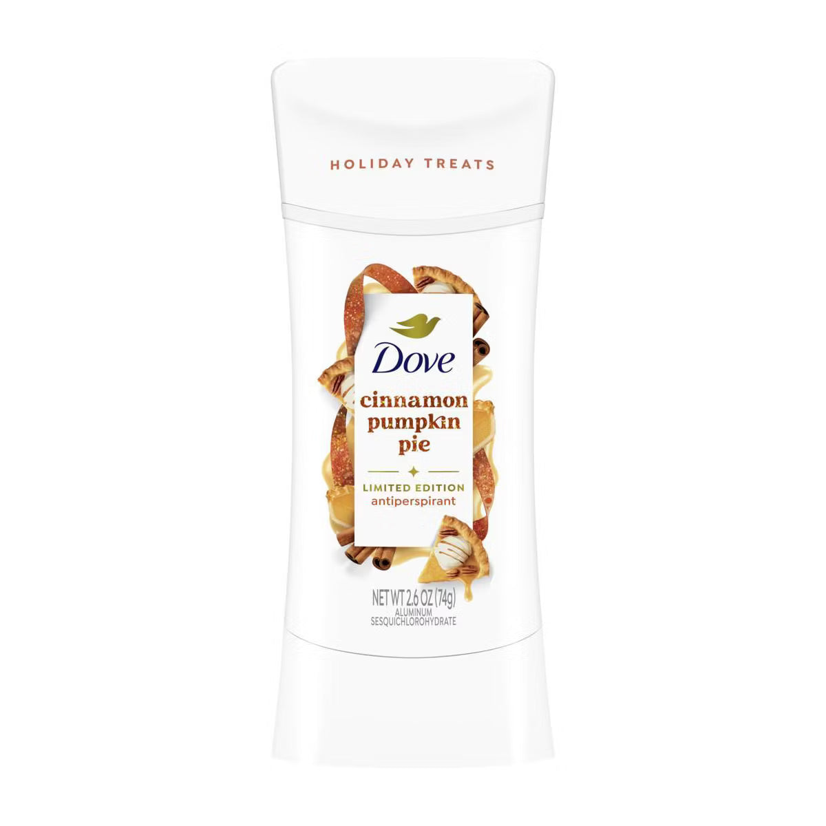 Dove Beauty Limited Edition Fall Holiday Treat Antiperspirant & Deodorant Stick - Cinnamon Pumpkin Pie - 2.6oz