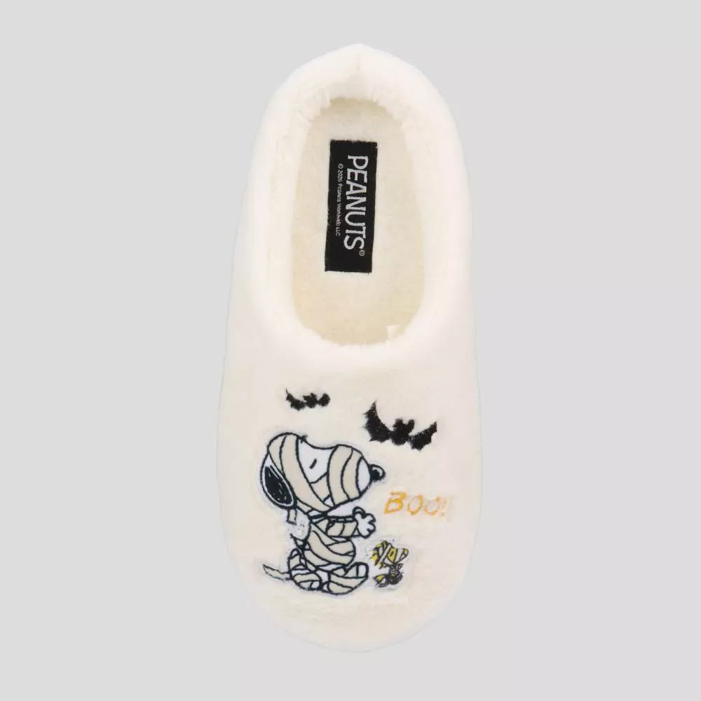 Women's Peanuts Snoopy Mummy Scuff Slide Slippers - Off-White Pre orden