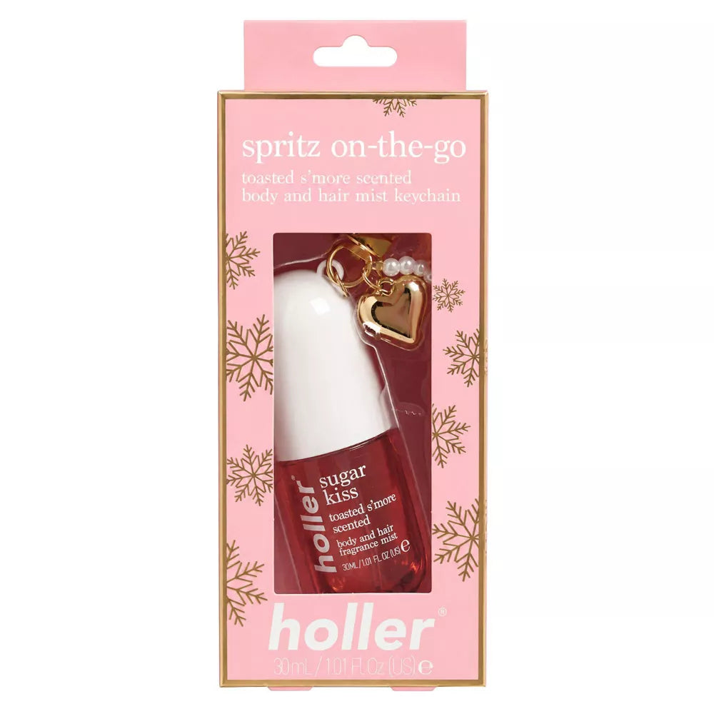 Holler and Glow Body and Hair Mist Fragrance Keychain - Sugar Kiss - 30ml Pre Orden