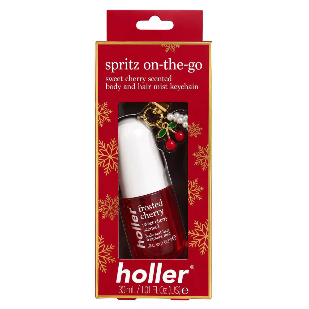 Holler and Glow Body and Hair Mist Fragrance Keychain - Frosted Cherry - 30ml Pre orden