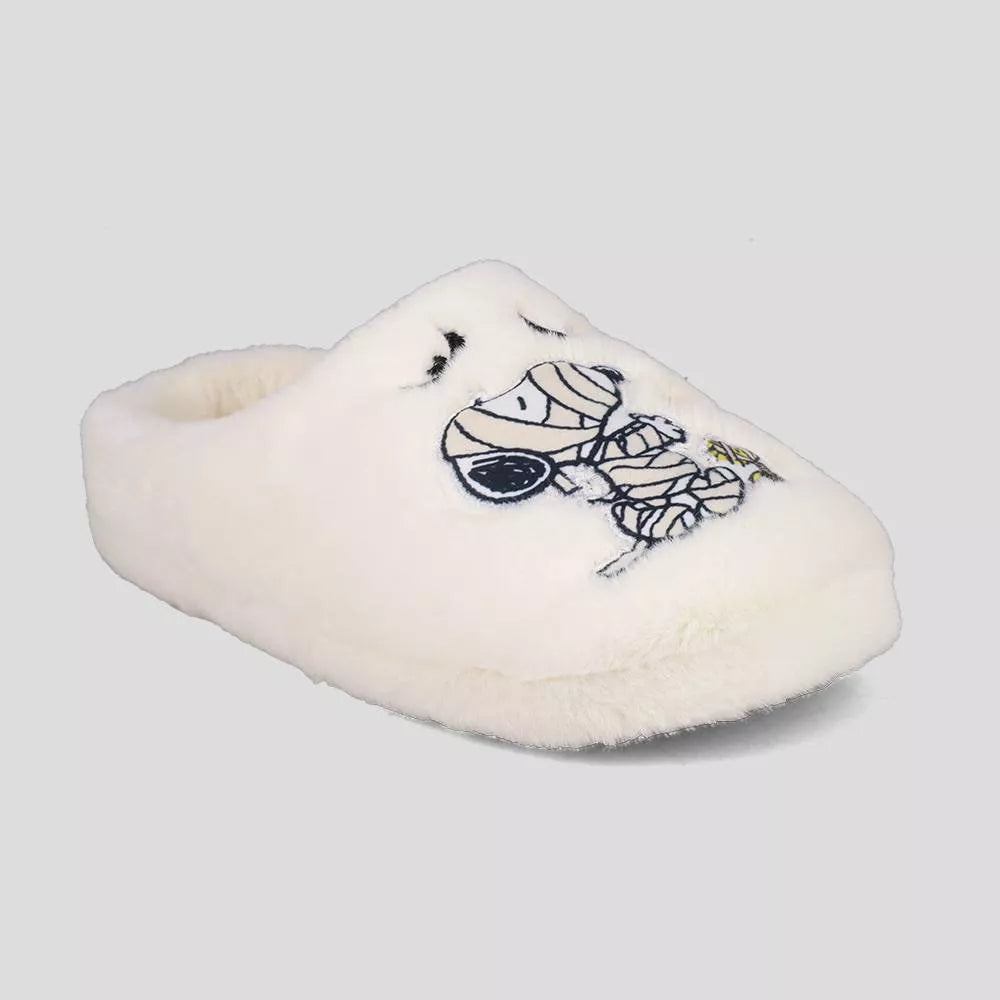 Women's Peanuts Snoopy Mummy Scuff Slide Slippers - Off-White Pre orden