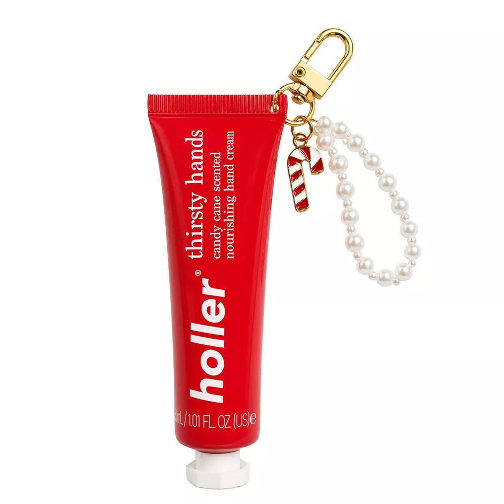 Holler and Glow Thirsty Hands Candy Cane Hand Cream Keychain - 30ml Pre orden