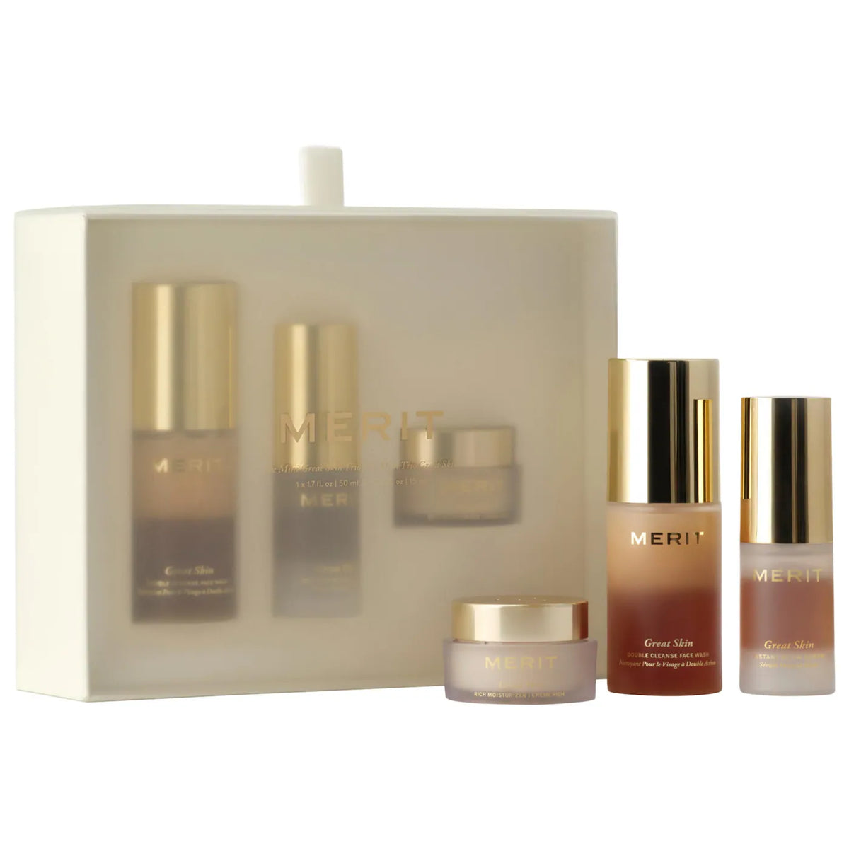 MERIT  Mini Great Skin Skincare Essentials Gift Set Pre Orden
