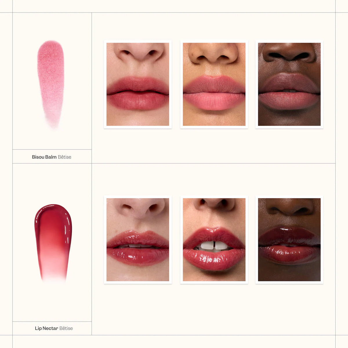 VIOLETTE_FR  BOUCHE DUO Bêtise Edition - Bisou Balm & Lip Nectar Gift Set Pre orden