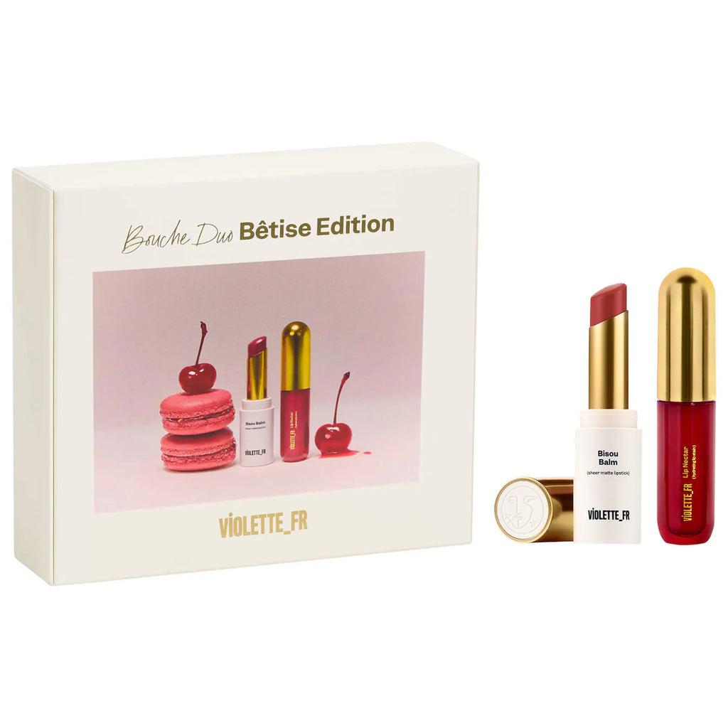VIOLETTE_FR  BOUCHE DUO Bêtise Edition - Bisou Balm & Lip Nectar Gift Set Pre orden
