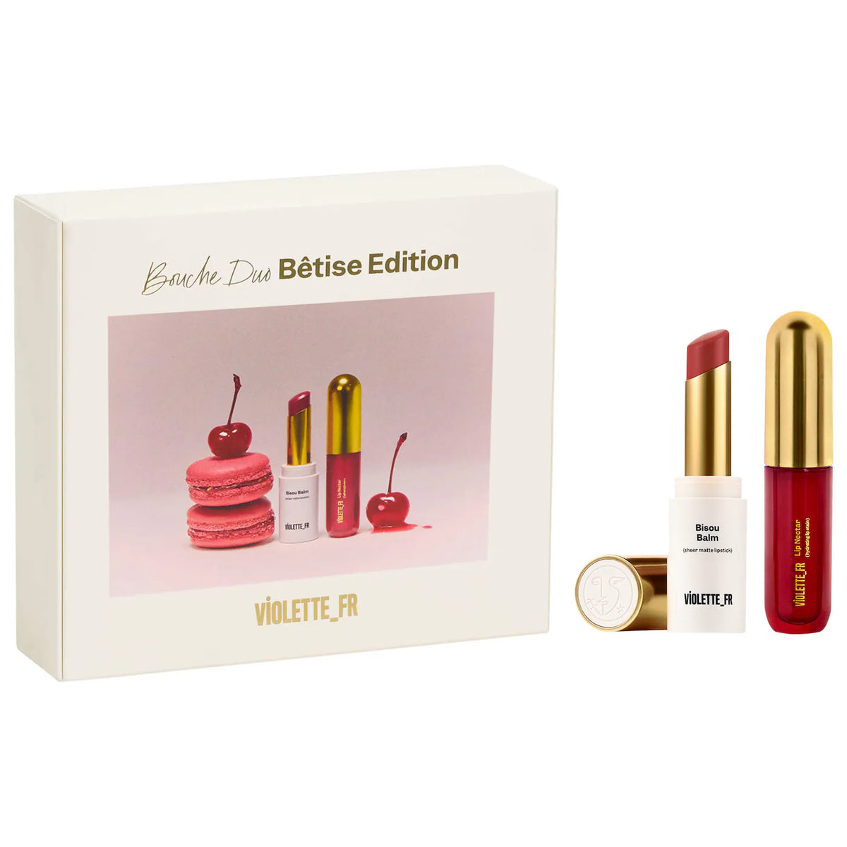 VIOLETTE_FR  BOUCHE DUO Bêtise Edition - Bisou Balm & Lip Nectar Gift Set Pre orden