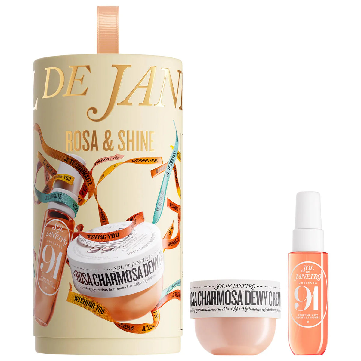 Sol de Janeiro  Rosa & Shine Dewy Body Cream & Floral Gourmand Fragrance Duo Pre orden