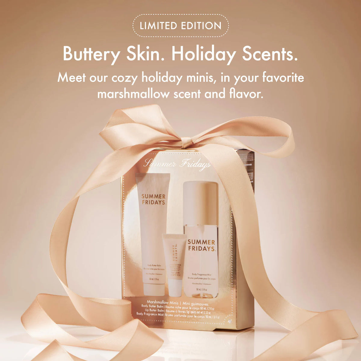 Summer Fridays  Marshmallow Minis - Body and Lip Set Pre Orden