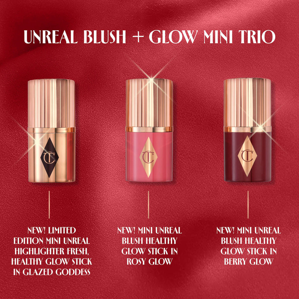 Charlotte Tilbury  Mini Unreal Blush + Glow Trio Pre Orden